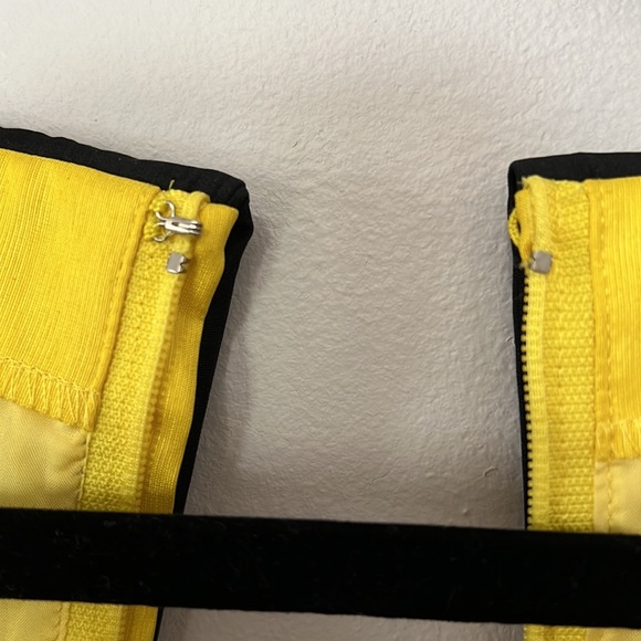 Vintage Sailor Dress Rockabilly A Line Yellow & Black Tulle Underskirt Lined - Picture 14 of 14